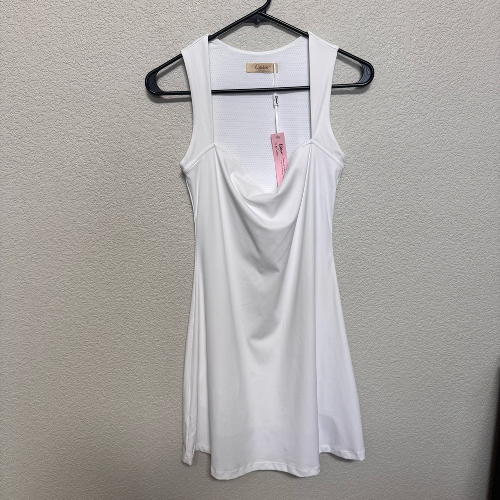 Qinsen NWT Athletic Dress White Women’s M/L